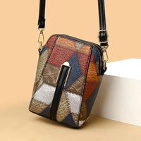 Thumbnail for Fashion Soft Leather Stitching Shoulder Bag