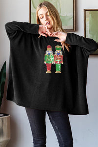 Thumbnail for Heimish Sequin Nutcracker Long Sleeve Ribbed Top