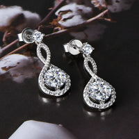 Thumbnail for 1 Carat Moissanite 925 Sterling Silver Earrings