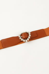 Thumbnail for Pearl Heart Buckle Elastic Belt