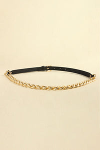 Thumbnail for PU Leather Chain Belt