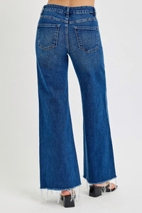 Thumbnail for RISEN Tummy Control High Rise Wide Leg Jeans