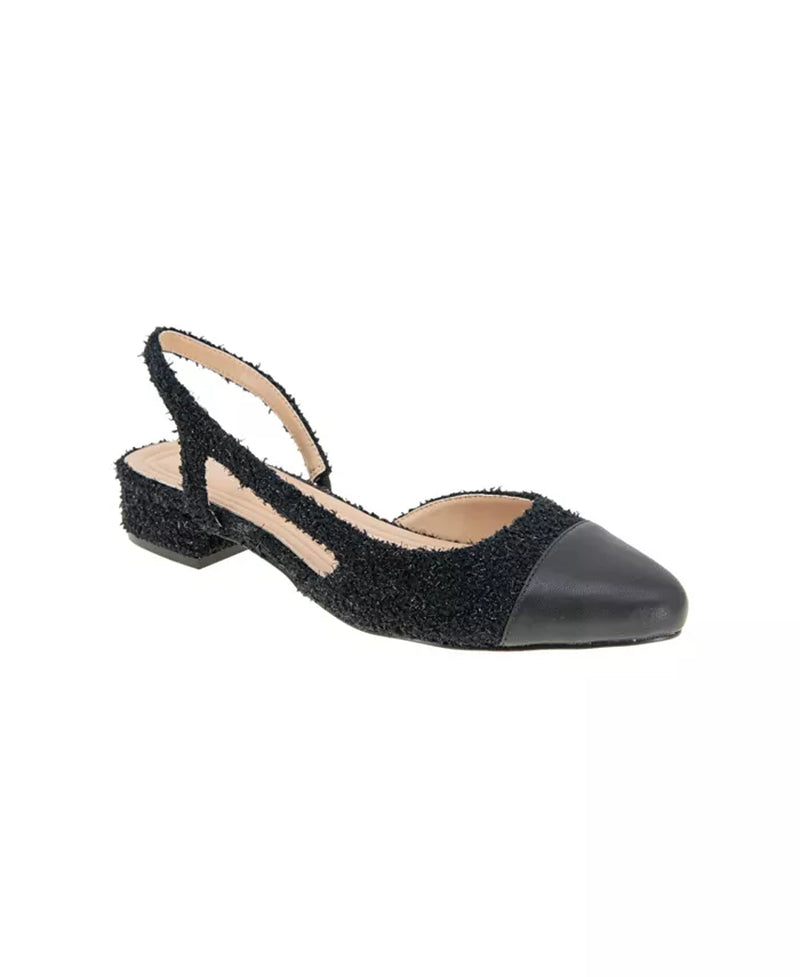 Women'S Tillie Cap Toe Slingback Block Heel Pumps