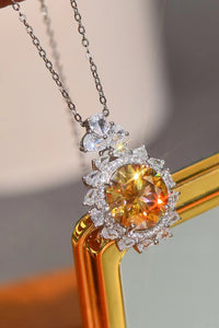 Thumbnail for 5 Carat Yellow Moissanite Pendant Necklace