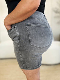 Thumbnail for Judy Blue Full Size High Waist Washed Denim Shorts