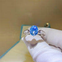 Thumbnail for 2 Carat Moissanite 925 Sterling Silver Ring