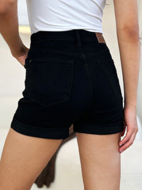 Thumbnail for Judy Blue Full Size High Waist Tummy Control Cuffed Denim Shorts