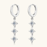 Thumbnail for Moissanite 925 Sterling Silver Geometric Shape Earrings