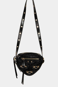 Thumbnail for Fame PU Leather Triangle Crossbody Bag