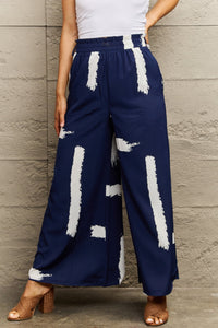 Thumbnail for Perfee Printed Wide Leg Long Pants