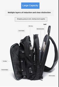 Thumbnail for BANGE USB Technology Multifuctional Shoulder Bag for Men