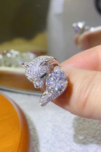 Thumbnail for 2 Carat Moissanite Adjustable Animal Ring