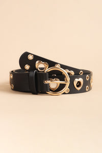 Thumbnail for Heart Shape Alloy Detail PU Leather Belt