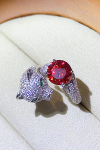 Thumbnail for 2 Carat Moissanite Adjustable Animal Ring