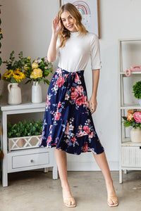 Thumbnail for Reborn J Floral Wrap Ruffled Skirt