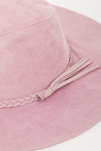 Thumbnail for Fame Braided Faux Suede Hat