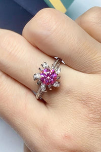 Thumbnail for 1 Carat Moissanite Flower-Shaped Ring