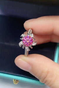 Thumbnail for 1 Carat Moissanite Flower-Shaped Ring