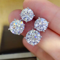 Thumbnail for 10 Carat Moissanite 925 Sterling Silver Earrings