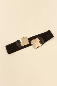 Thumbnail for Geometric Buckle Elastic Wide Belt