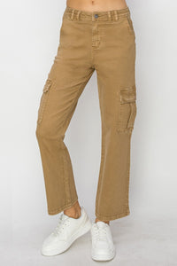 Thumbnail for Risen Full Size High Rise Cargo Jeans