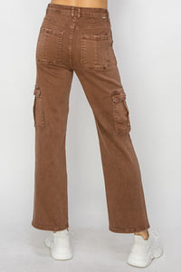 Thumbnail for Risen Full Size High Rise Cargo Jeans