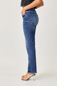 Thumbnail for RISEN Mid Rise Slim Straight Jeans