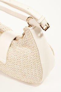 Thumbnail for Fame Straw Braid Hobo Bag