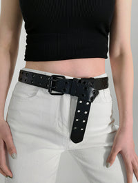 Thumbnail for Grommet PU Leather Belt