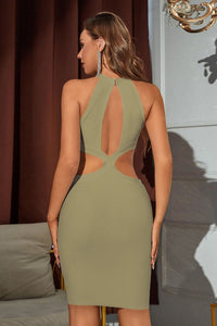 Thumbnail for Cutout Grecian Neck Sleeveless Dress