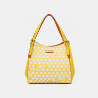 Thumbnail for Nicole Lee USA Contrast Polka Dot Handbag