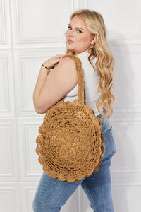 Thumbnail for Justin Taylor Brunch Time Straw Rattan Handbag