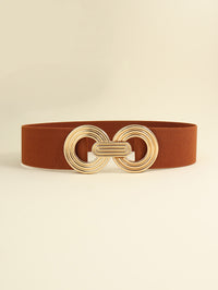 Thumbnail for Geometric Buckle Elastic Wide Belt