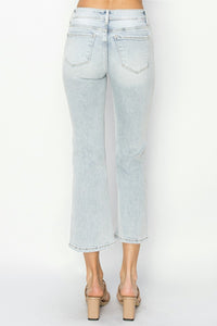 Thumbnail for RISEN Full Size Mid Rise Cropped Flare Jeans