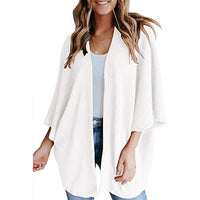 Thumbnail for Bat Sleeve Waffle Gerson Women's Cardigan