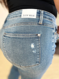 Thumbnail for Judy Blue Full Size Mid Rise Destroyed Hem Distressed Jeans