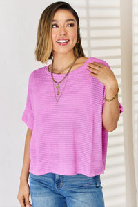 Thumbnail for Zenana Full Size Round Neck Short Sleeve Top