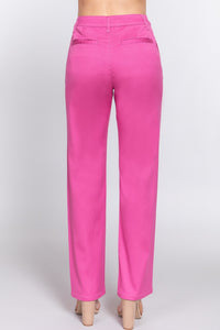 Thumbnail for ACTIVE BASIC High Waist Straight Twill Pants