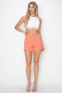 Thumbnail for RISEN Full Size High Waist Ripped Denim Shorts