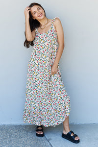 Thumbnail for Doublju In The Garden Ruffle Floral Maxi Dress in Natural Rose