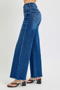 Thumbnail for RISEN Tummy Control High Rise Wide Leg Jeans