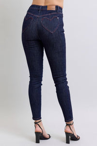 Thumbnail for Judy Blue Full Size Heart Shaped Back Pockets Skinny Jeans