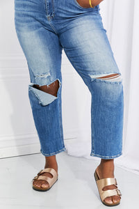 Thumbnail for RISEN Full Size Emily High Rise Relaxed Jeans