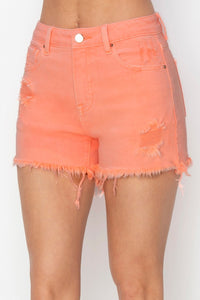 Thumbnail for RISEN Full Size High Waist Ripped Denim Shorts