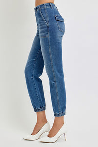 Thumbnail for RISEN Full Size High Rise Ankle Jogger Jeans