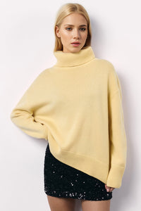 Thumbnail for Basic Bae Turtleneck Long Sleeve Dropped Shoulder Sweater