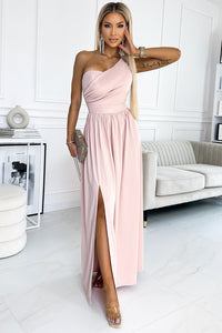 Thumbnail for One-Shoulder Slit Maxi Dress