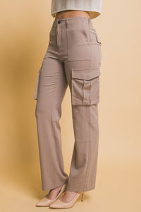 Thumbnail for Love Tree High Rise Cargo Pants with Pockets