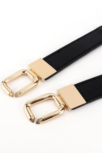 Thumbnail for Geometric Double Buckle Elastic Belt