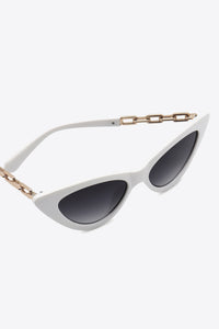 Thumbnail for Chain Detail Cat-Eye Sunglasses